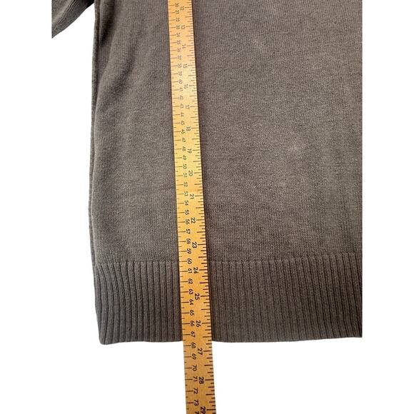 Haggar Gray Mock Neck Button Sweater XL Men’s Rib Knit Long Sleeve Pullover - Picture 9 of 16
